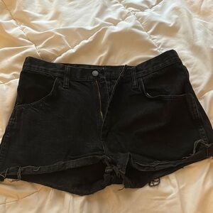 Black Denim Women's Shorts